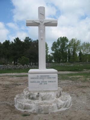 Crucero de Piedra de Campaspero. Cristo del Siglo XVI. Cozuelos de Fuentidueña (Segovia).