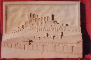 Castillo de Peñafiel (Valladolid). Medidas 90 X 65 cm. Piedra Rosa Sepúlveda.