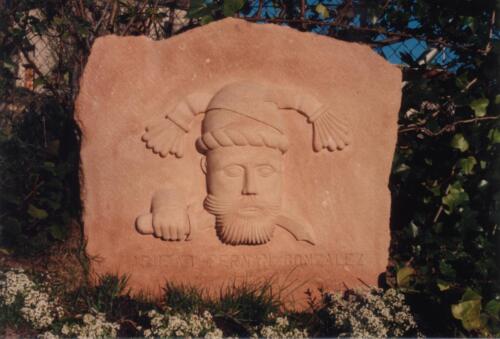 Abubad. Casa del Moro de Sepúlveda. Reproducción. Medidas 110 X 80 cm. Piedra Rosa Sepúlveda.